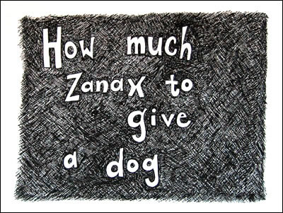 how much xanax to give a dog